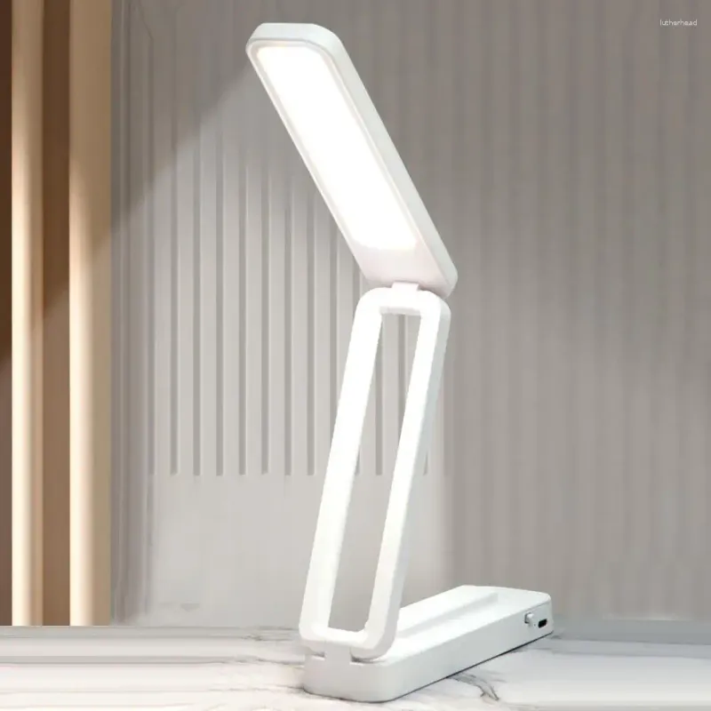 Table Lamps Foldable Portable Lamp Wireless Rechargeable Led Desk With Dimmable Brightness For Reading Flicker-free Home