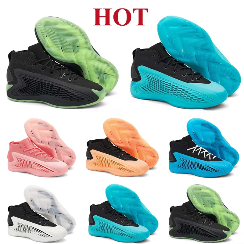 1 Ae Ae1 Mens Basketball Shoes Designer Men Women Sneakers Classic Wave Shoe with Love Pink Coral Sky Blue Green Panda White Signature Tennis Athletic Trainers
