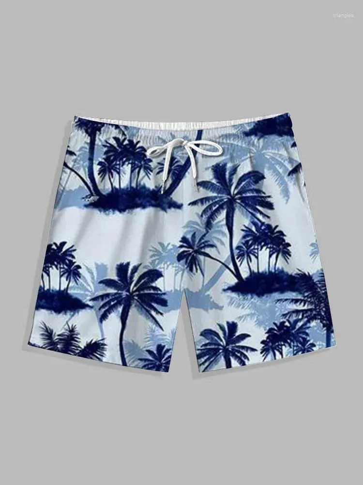 Shorts masculins de style hawaïen plage pour les activités de piscine balnéaire d'été