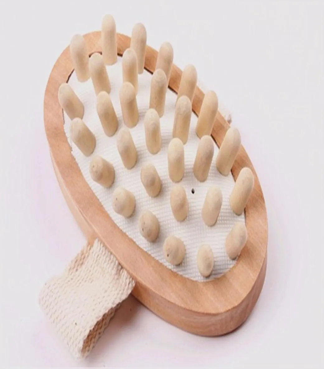 Porodowa opieka zdrowotna Przenośna ręczna ręczna masażer drewniana rękawiczka Redukcja Cellulit Cellulit Studing Massager Scrub Massager1036062