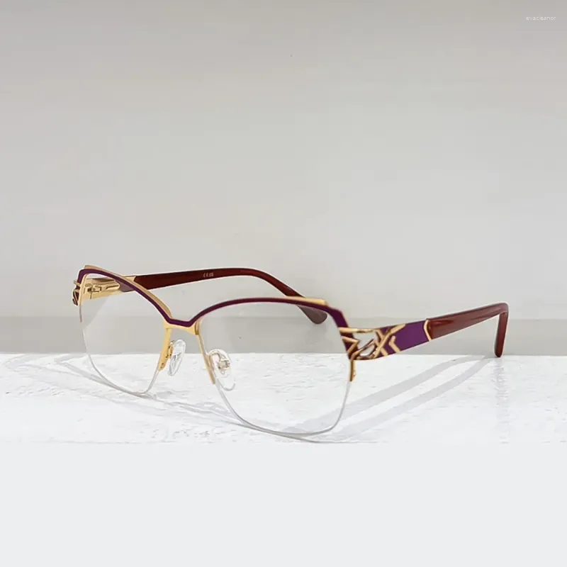 Okulary przeciwsłoneczne Kobiety okulary optyczne tytanowa rama kwadratowy okulary 1280 filtr niebieski światło krótkowzroczność hiperopia w stylu akademickim recepta
