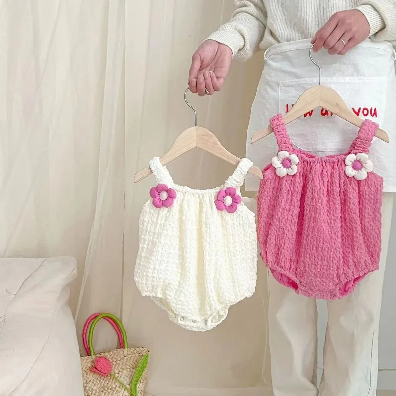 Neue Baby Sommer dünne Kleidung Baby Girls Strich Summer Super süße Flügel Schlinge