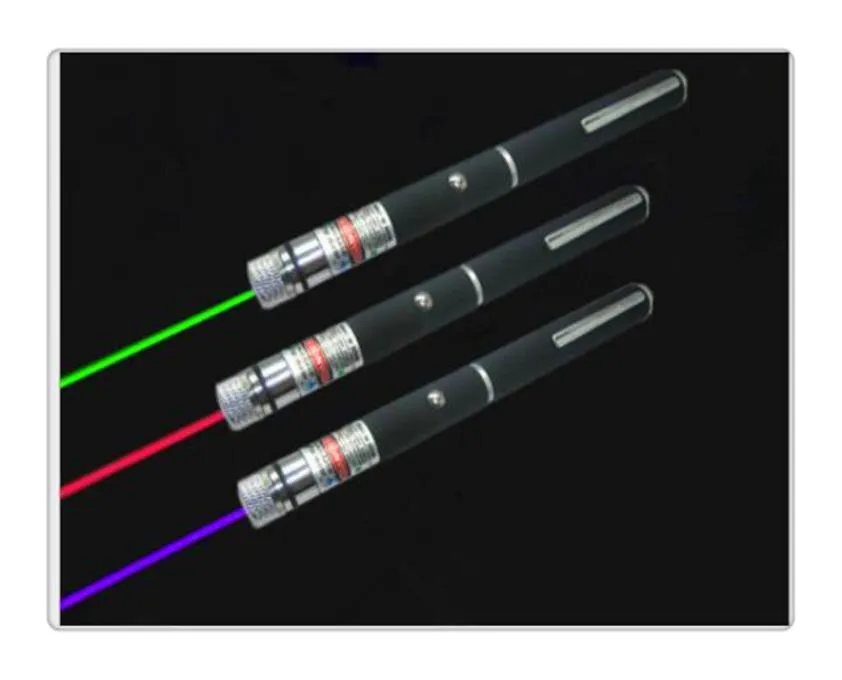 Alta qualidade elegante 532nm 5mW Green Ray Bax Luz a laser Ponteiro Pen Capper Apresentador 6 Estilos diferentes Padrões de lazer1340282