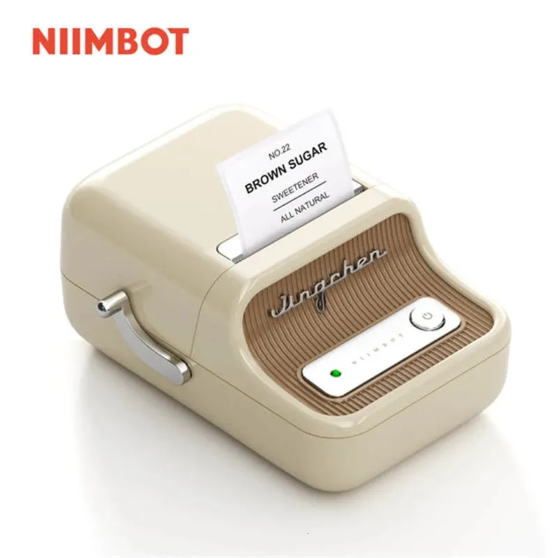 NIIMBOT B21 Przenośna drukarka termiczna Bluetooth Bezprzewodowa drukarka naklejka z samoprzylepną etykietą do biżuterii z odzieżą kodu kreskowego 240429