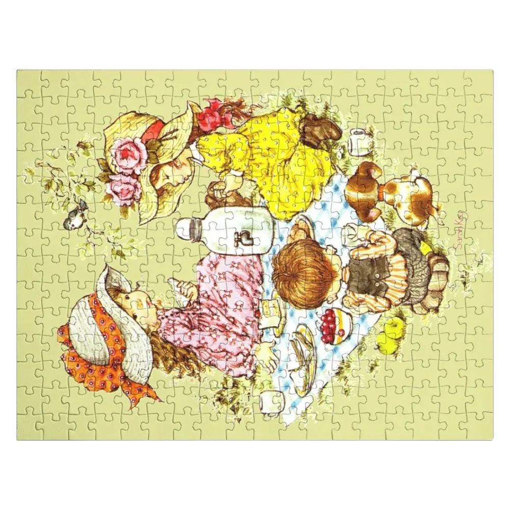 Sarah Kay - Picknick with Friends Zombie Color Jigsaw Puzzle Custom Wood Personalised Baby Object 240428