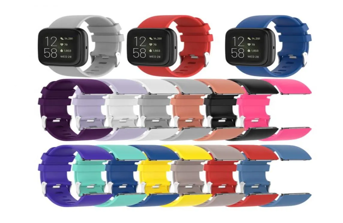 Pour Fitbit Versa Smart Watch Remplacement Tremperproofrband 2 Slicon officiel Slicon Smart Watch Accessories Watch Band9205018