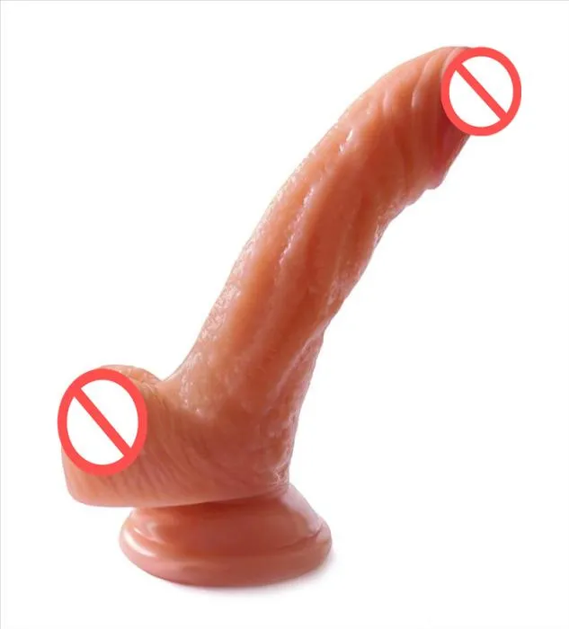 Weibliche Masturbatoren realistische Dildo Sexspielzeug flexibler Penis mit starker Saugnäpfung Super stimulierend Dildos Sex Toys8515236