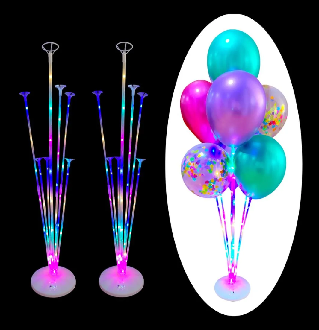 Ballons de fête d'anniversaire Stand Balloon Holder Colonne Plastic Ballon Ballon Stick Decorations de fête d'anniversaire Kid Adult Wedding Balon9622203