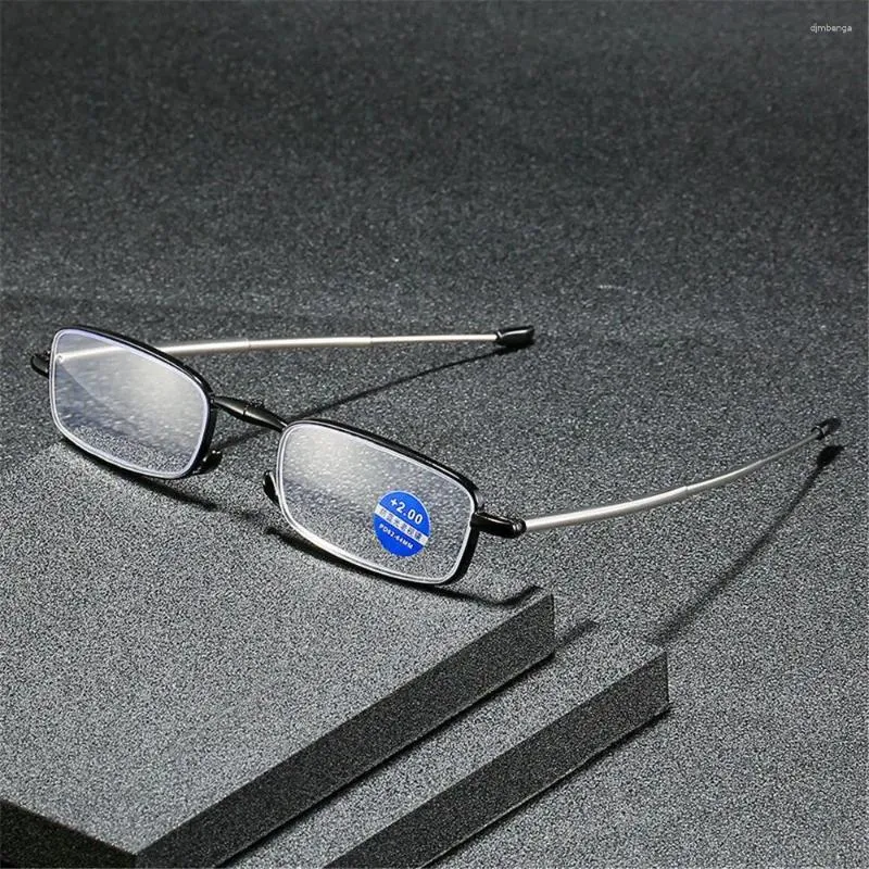 Solglasögon 1 PC Läsglasögon unisex ultralätt metallram Portable Presbyopic Gyeglasses High-Definition Vision Care 1.0- 4.0