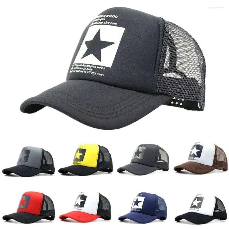 Ball Caps Lettre hip hop réglable pour filles Visors coréens en plein air Cap Mesh Hat Snapback Baseball