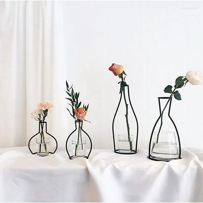 Vasi 1pc utensili floreali creativi in ferro disposizione simulazione di simulazione decorazione in stile