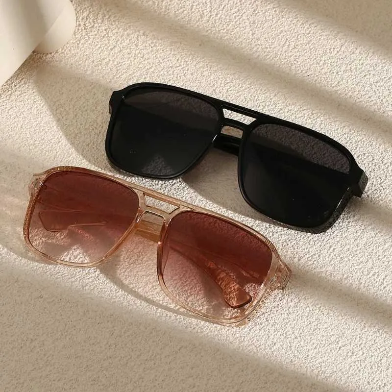 Sonnenbrille Neue gepunktete Wabenrahmengläser Doppelstrahl Business Steampunk Ozean Sonnenbrille Trendy und modische Sonnenschutz Sonnenbrille