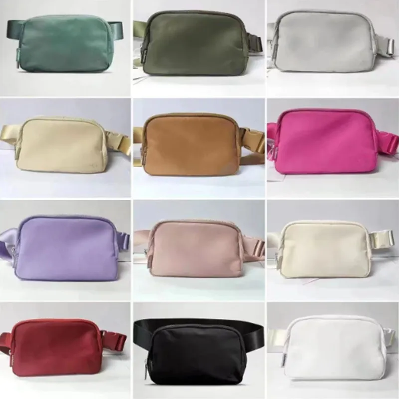 Sac de yoga extérieur sac à courroie omniprésent sac de taille de couleur de taille de taille de taille en nylon lu 2024