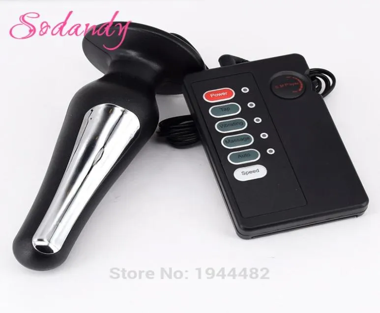 Electro Shock Butt Vibrator Electronic Pulse Stimulate Anal Plug Massager Massage vibrerande vagina Stimulators Electric Sex Toys7342286