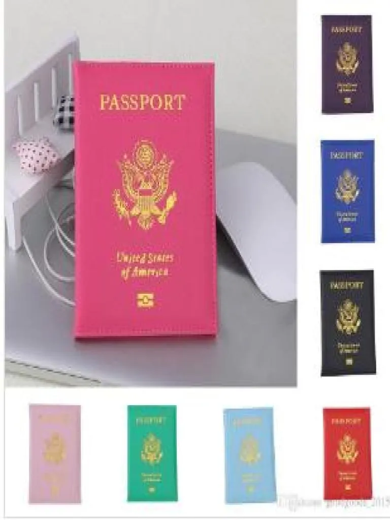 Nette USA Passport Cover Women Pink Reisepasshalter Amerikaner Cover für Passport Girls Case Beutel Pasport DLH1054068041