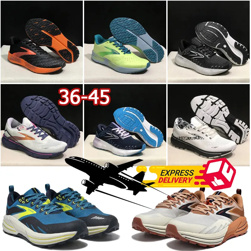 Designerschuhe Outdoor-Schuhe Sneakers Casual 9 Laufschuhe Männer Frauen Ghost Brooks Schuhe dreifache schwarze weiße gelbe Trainer Schuhe 36-45
