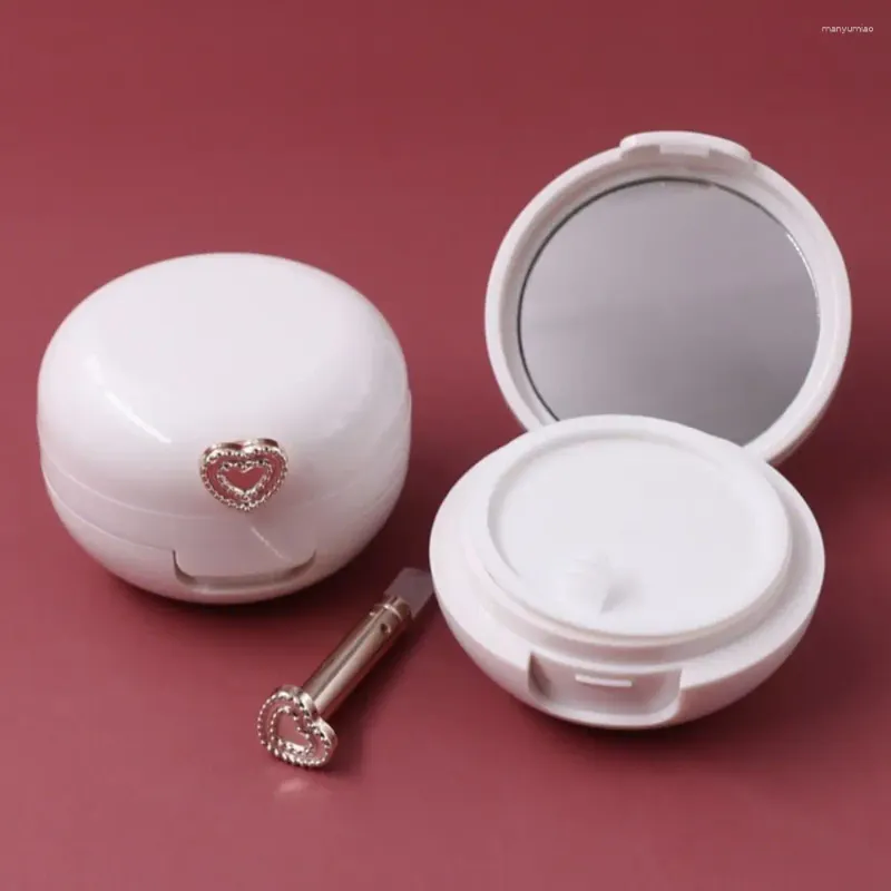 Speicherflaschen 20G Cosmetics Jar Box Tragbares exquisite Lippenmaskengehäuse mit Pinselbehälter Gesichtscreme Nachfüllbar