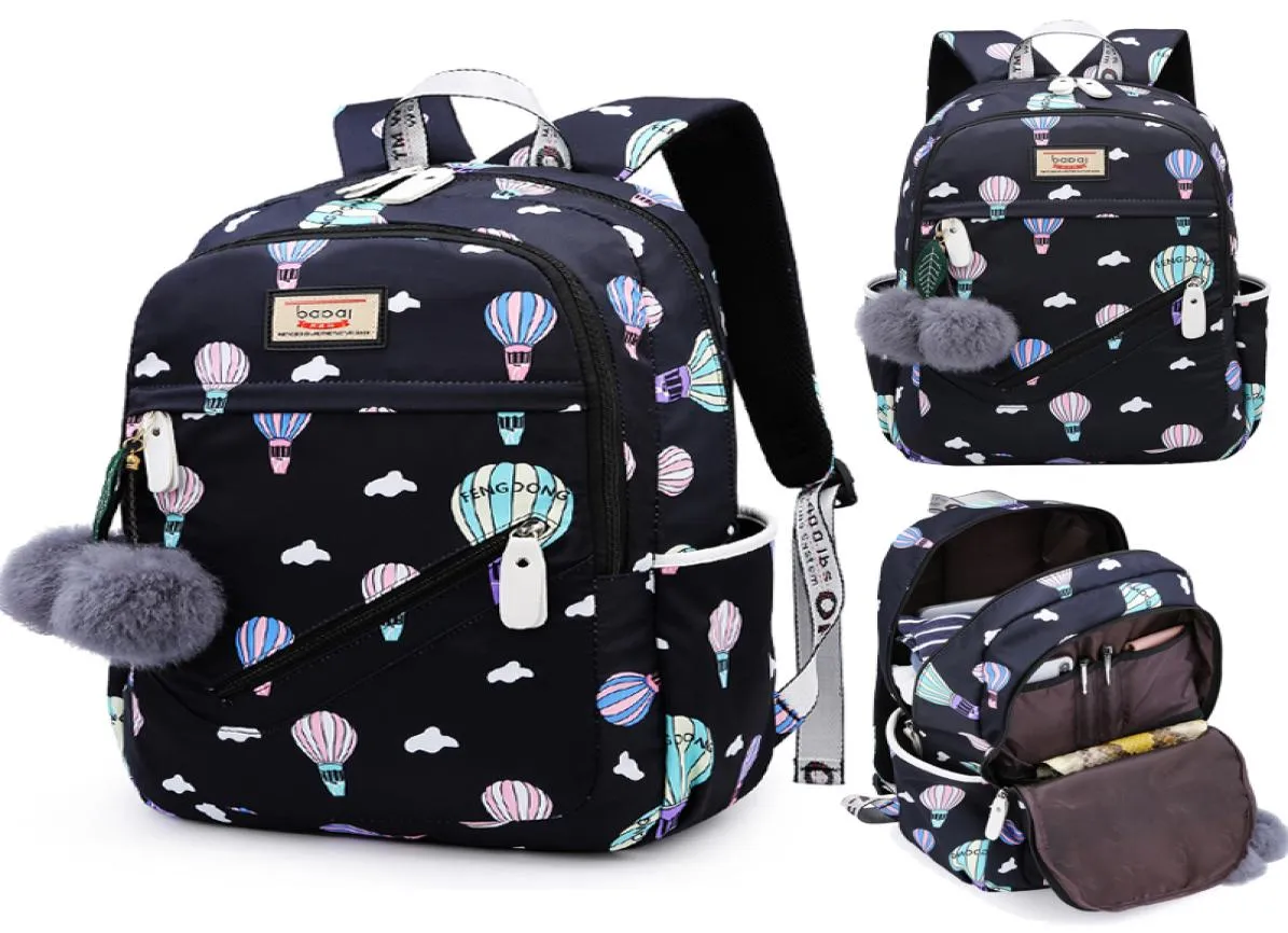 Модная печать подростка девочек Детская школьная сумка для женской рюкзак для женской рюкзак для туристической сумки.