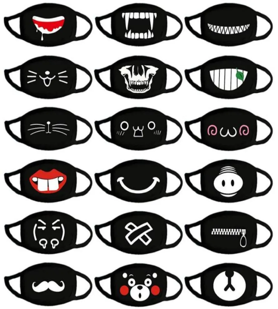 Cotton Dustproof Mouth Face Mask Anime Cartoon Kpop Lucky Bear Women Men Muffle Face Mouth Masks GD544880364