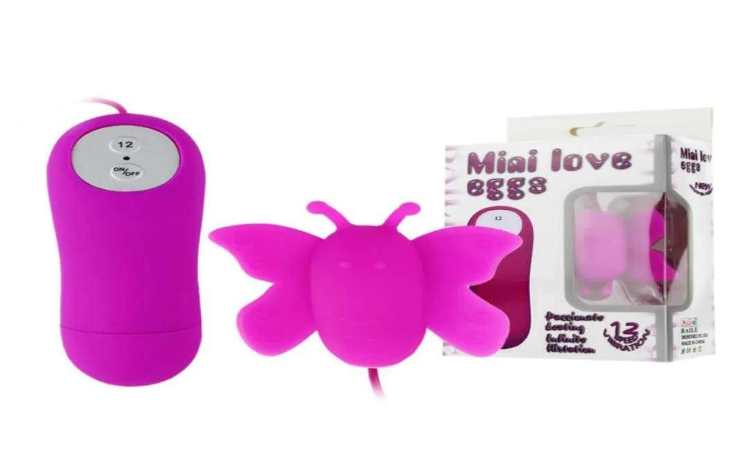 Baile -seksproducten voor vrouwen Siliconen Clitoral Stimulator 12 Speed Butterfly Vibrator Vibrerend liefde volwassen seksspeeltjes Q17112418215668