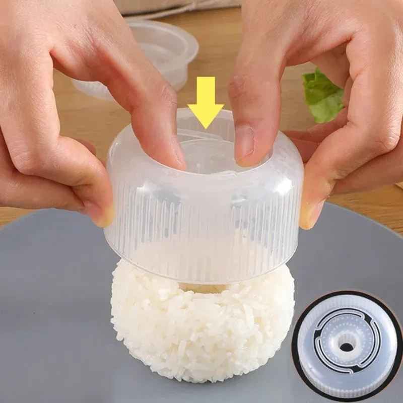 Donut Round Rice Ball Stampo Sushi Sushi Maker Fai da te Easy Rice Press Mormo Bento Set bambini Accessorio da cucina