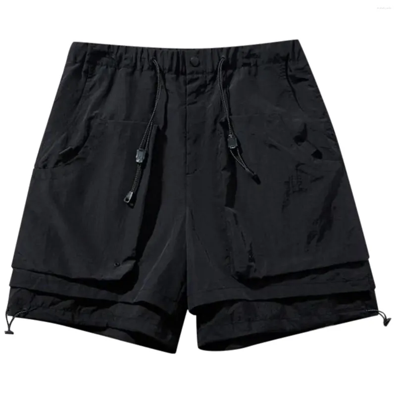 Shorts masculinos de cinco pontos de secagem rápida calça de praia masculina esportiva fitness respirável solta moda versátil