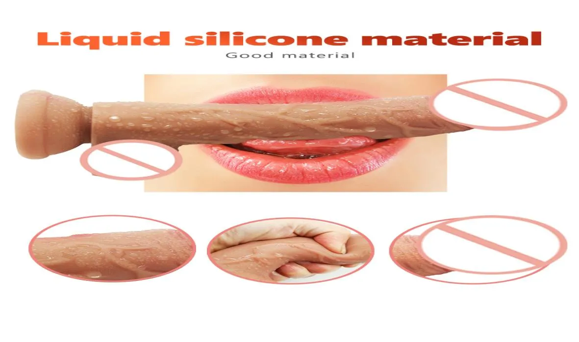 La pelle più recente sentendo il pene realistico super enorme grande dildo aspirazione giocattoli sessuali per donna masturbazione sesso di cazzo sesso di sesso 8660892