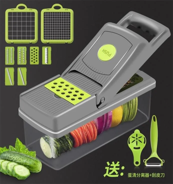 Nouvelle mise à jour Kitchen Grater Poup Popato Chip Slicer Vegetable Tools Multifonctionnel Râchée de pommes de terre râpées Graters 20211227 Q27683259