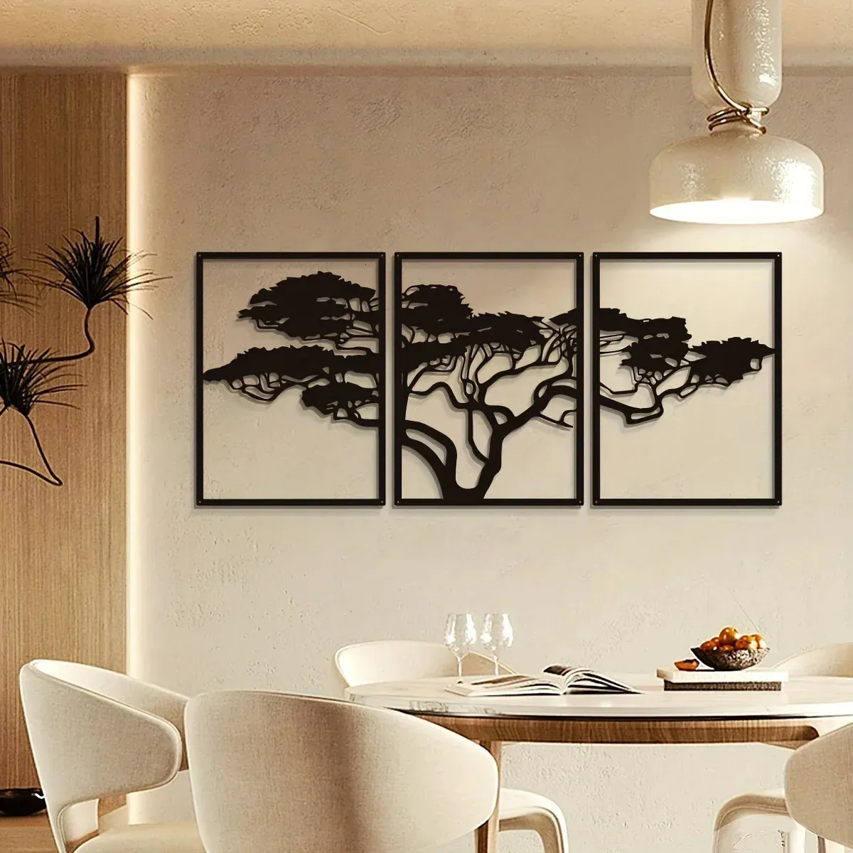 Tree of Life Metal Wall Art Sign Decor, Black Metal Wall Decor ...