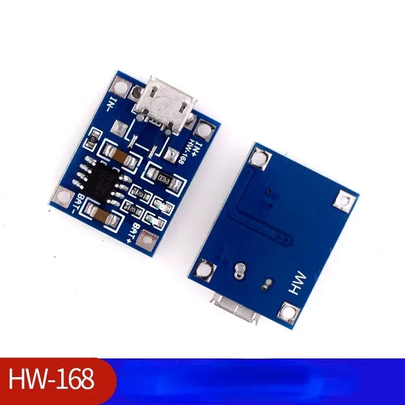 5V 1A Interface Micro USB 18650 Lithium Bateria de carregamento da placa de carregamento Módulo Controlador Proteção da função dupla Controle de carga