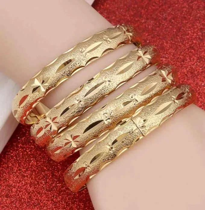 24K ZŁOTA BOWIEK FOR WOMEN DUBAI BRIDE Wedding Etiopian Bransoletka Afryka Arabska biżuteria Charm2472548