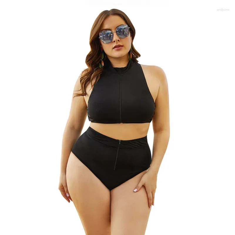 Dames badkleding tweedelig aparte bbw zomer 2024 bikini set sexy 2 stuks badpakken bather plus size split zwempak