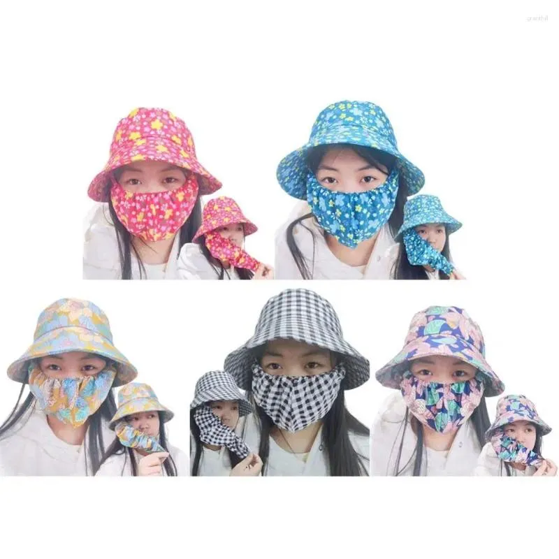 Largeurs chapeaux Bodet Hat à thé Picking Cap-Casque Masque poussière Protéger le cou anti-UV