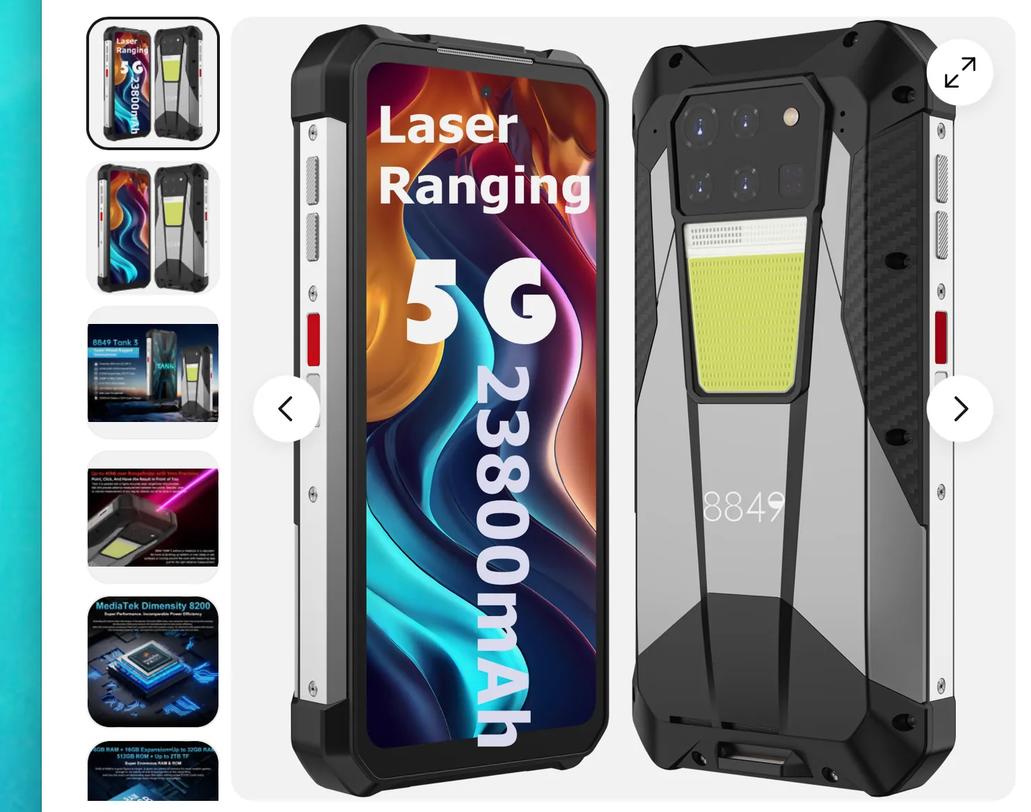 8849 Tank 3 robuuste smartphone 5G 6.79 "Android 13 Mobiele telefoons 32 GB+512 GB 120Hz