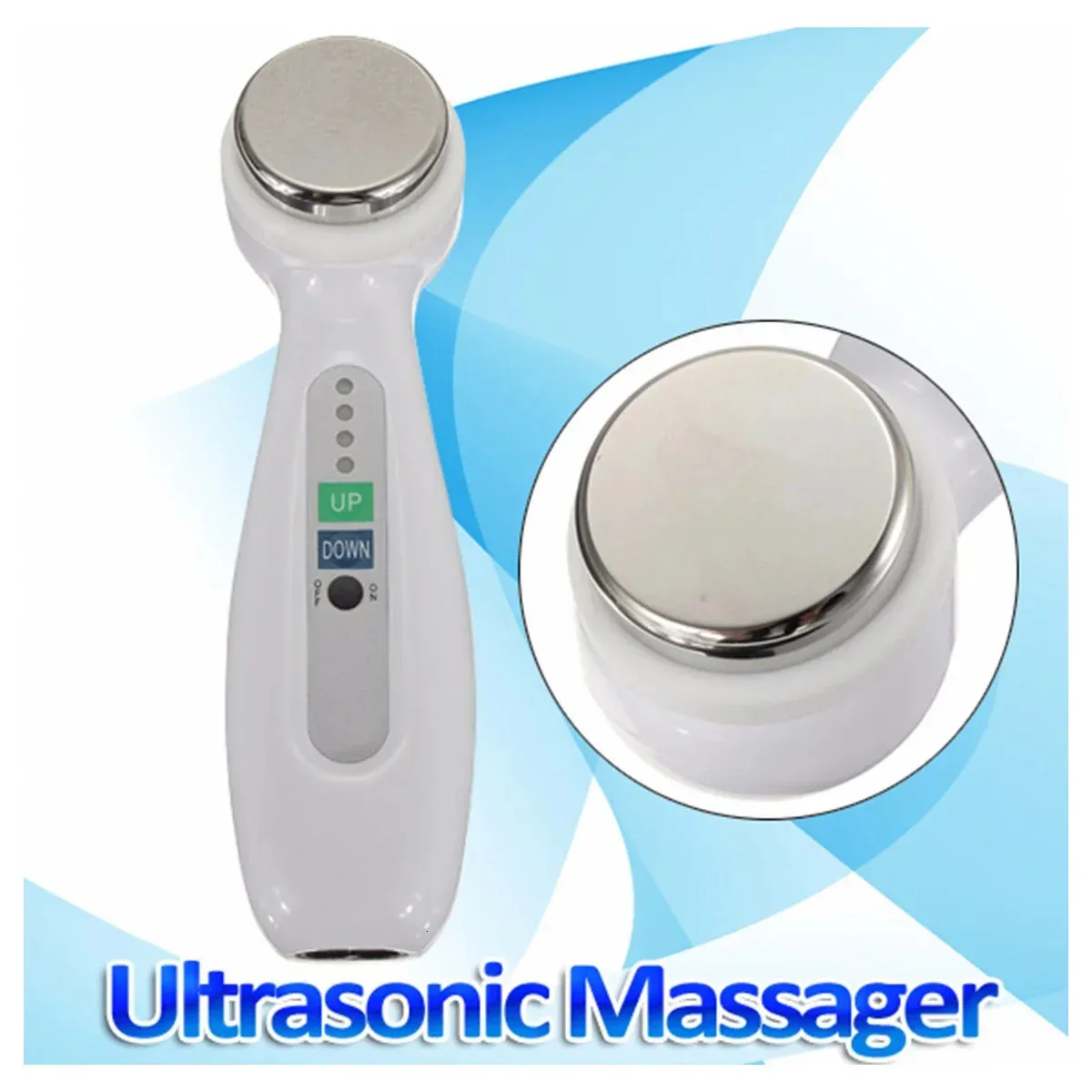 1MHz Skin Care Ultrasone Face Massager Ultrasound Cleaner Body Slimming Therapy Cleaning Spa Beauty Health Instrument 240418