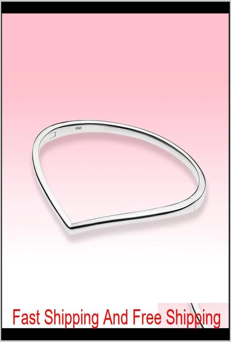 Novas pulseiras polidas de pulseira de telha de desejos para mulheres de alta qualidade para 925 Sterling Silver Bracelet com caixa de varejo original OC VI1FL2274262
