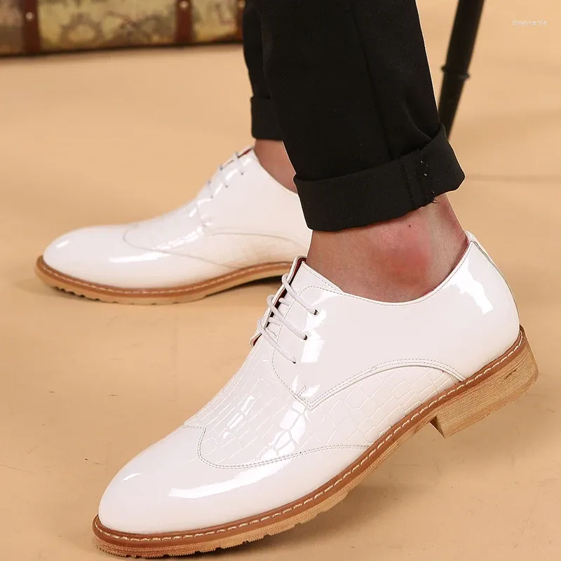 Casa -Schuhe speicherte Zeh schnüren Herren bequeme Slebende Oxford Schuhe formale Oxfords klassische Männer für Hochzeit