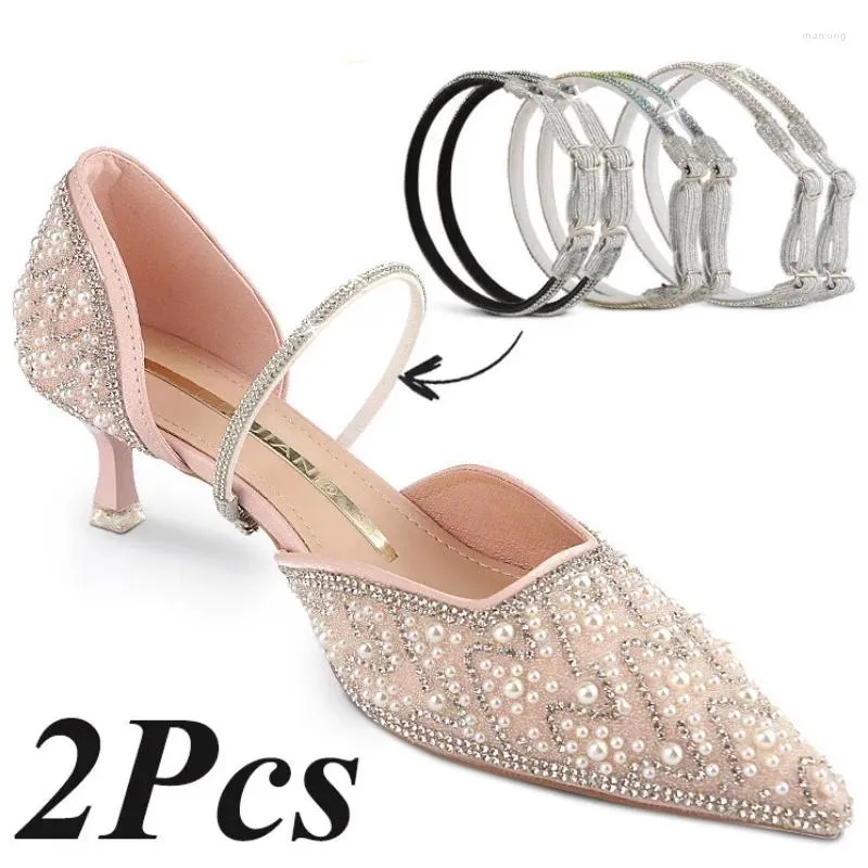 Schuhteile Strasshochschuhe Schuhe Band Verstellbarer Nicht-Schlupf-Träger Diamond Shoelaces Drill Anti-Loose für Frauenzubehör