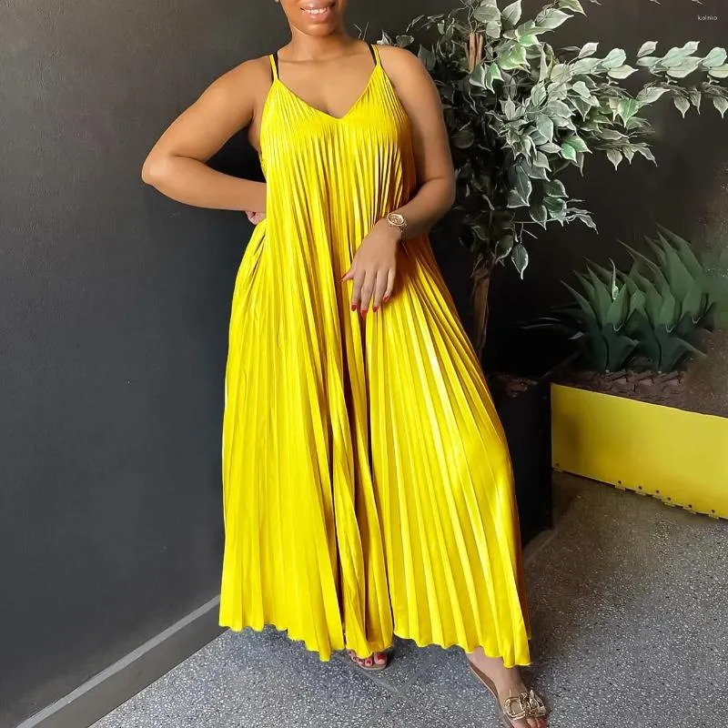 現品限り一斉値下げ! Sexy Dress: Maxi DHgate.com:Summer V-neck A-Line Pleated Clothing