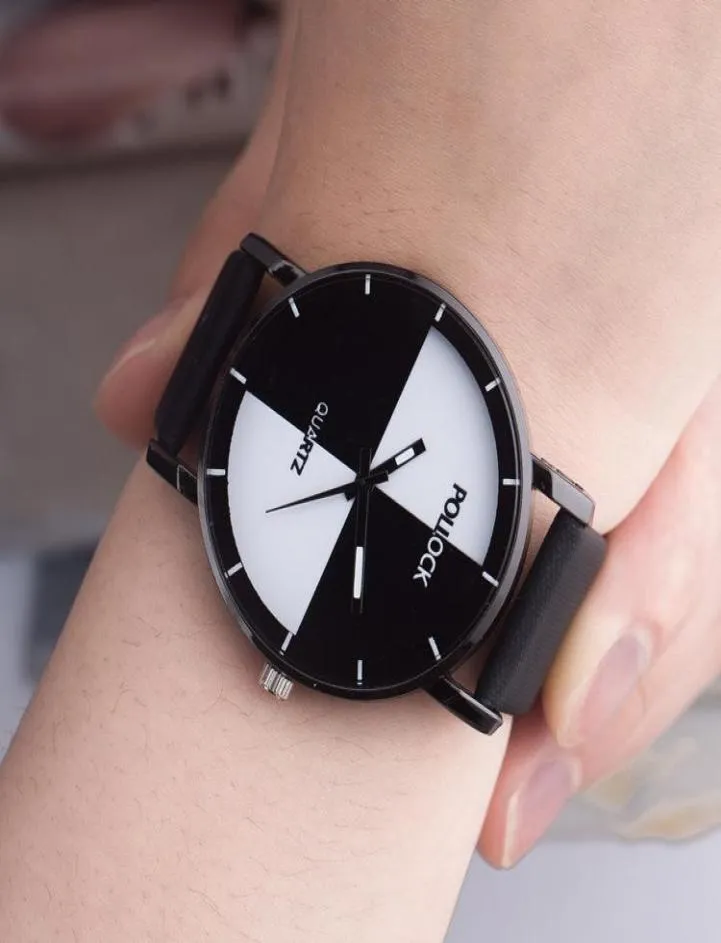 Nieuwe Pollock Candy Girl Watch Student Color Cartoon Watch Minimalisme Casual Women Simple Stylish Black White Quartz PolsWatch3625806