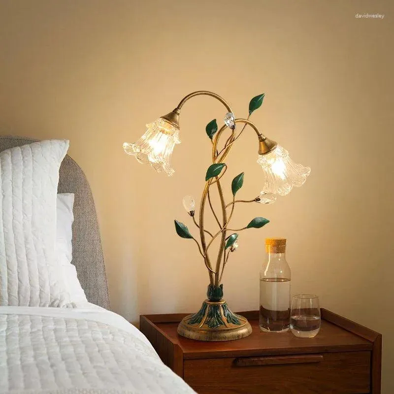 Small Lamps For Bedroom ULANI Contemporary French Pastoral LED Creative Flower Design For Living Room Bedroom Study And Home Decoration Desk From Davidwesley 240.27 DHgate.Com