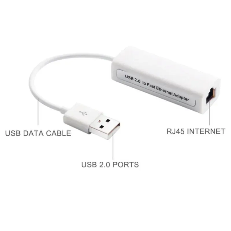 Nuevo USB 20 a RJ45 Ethernet Adaptador Networks 10/100 Mbps para MacBook Win7 VDX99 para la conectividad ultra rápida del Converter Ethernet Win7 para