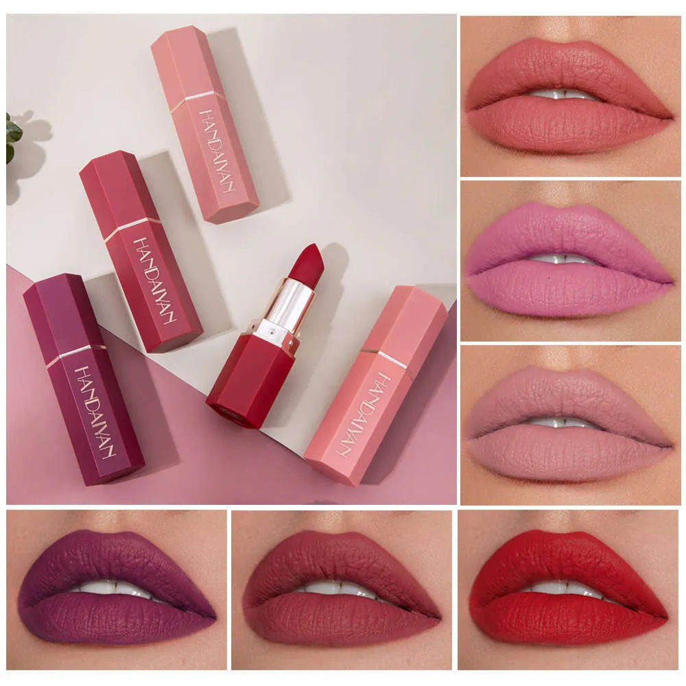 Designer Cosmetics Blockbuster Handaiyan Han Daiyan Amazon Hot Sale 6 Color Matte Moisturizing Lipstick Lipstick Groothandel