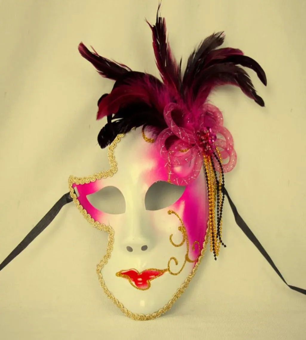 Venetië Mask Halloween Malefemale masker Persoonlijkheid Geschenken Clown masquaerades Italië Stijl Venetiaanse volledige gezichtsmaskers voor festival Eight5874961