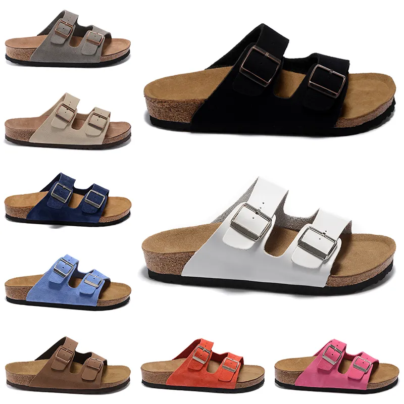 men women designer sandals trendy slides black white suede orange pink sky blue navy beige yellow leather mens fashion sliders summer outdoor shoes