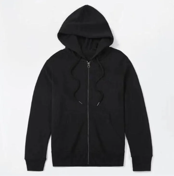 Stylish Mens Designer Hoodie Cotton Blend Zip Up Hooded Sweatshirt