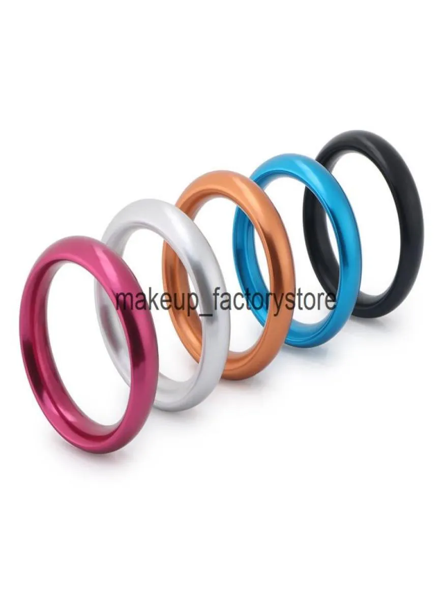 Massage Metal Aluminium Penis Rings Cock Rings Man Försenad utlösning Sexiga leksaker för män Sexiga produkter Male Belt rostfritt stål8541811