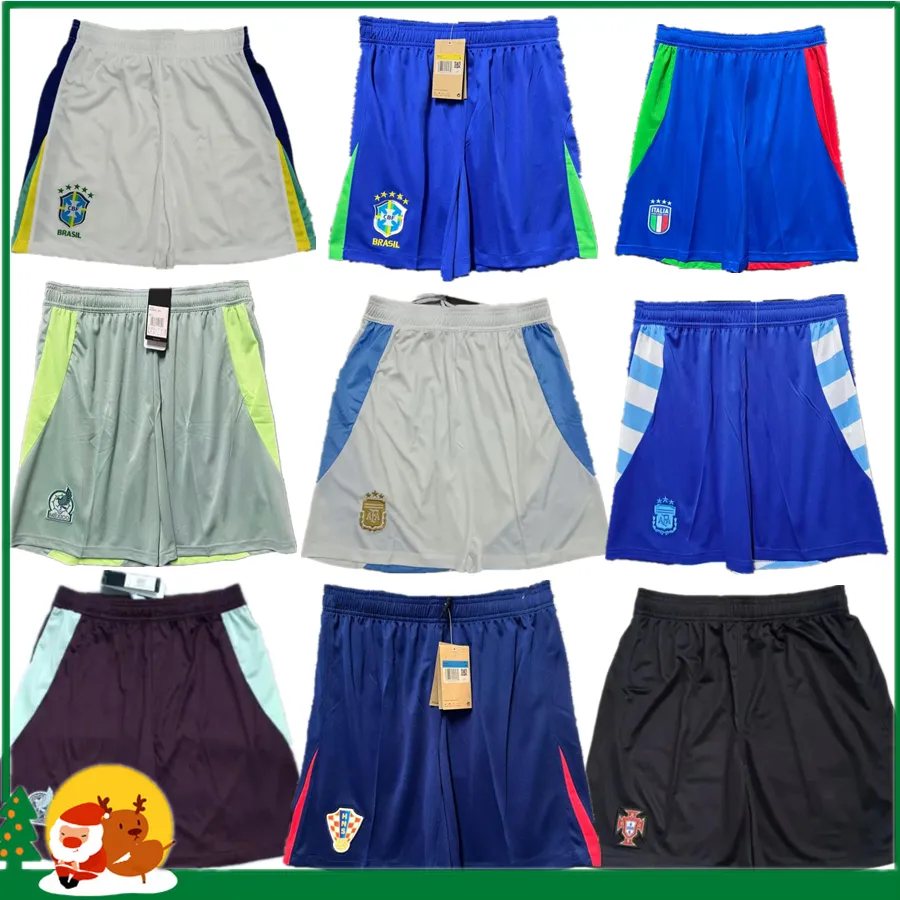 Soccer Shorts 2024 Euro Cup American Cup Shorts Italie Argentin Brésil Mexique Croatie Portugals Germanys Pays-Bas Pantalons et chaussettes de sports de club français Angleterre