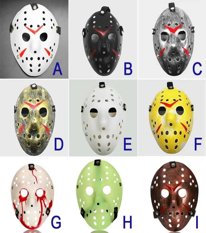 Jason Mask 9 Colori Full Face Antique Killer Mask Jason vs Friday The 13th Prop Horror Hockey Halloween Costume Cosplay Mask2489384