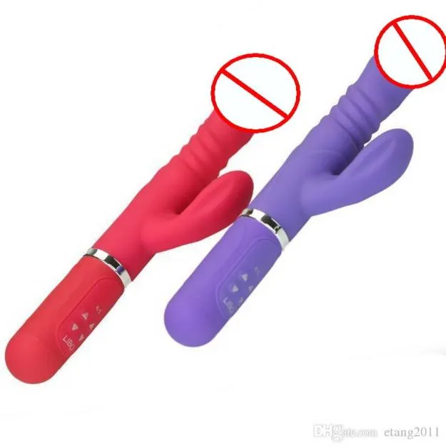 36 Plus 6 Modes Silicone Rabbit Vibrator 360 Degrees Rotating And Thrusting G Spot Dildo Vibrator Adult Sex Toys For Women 1601204